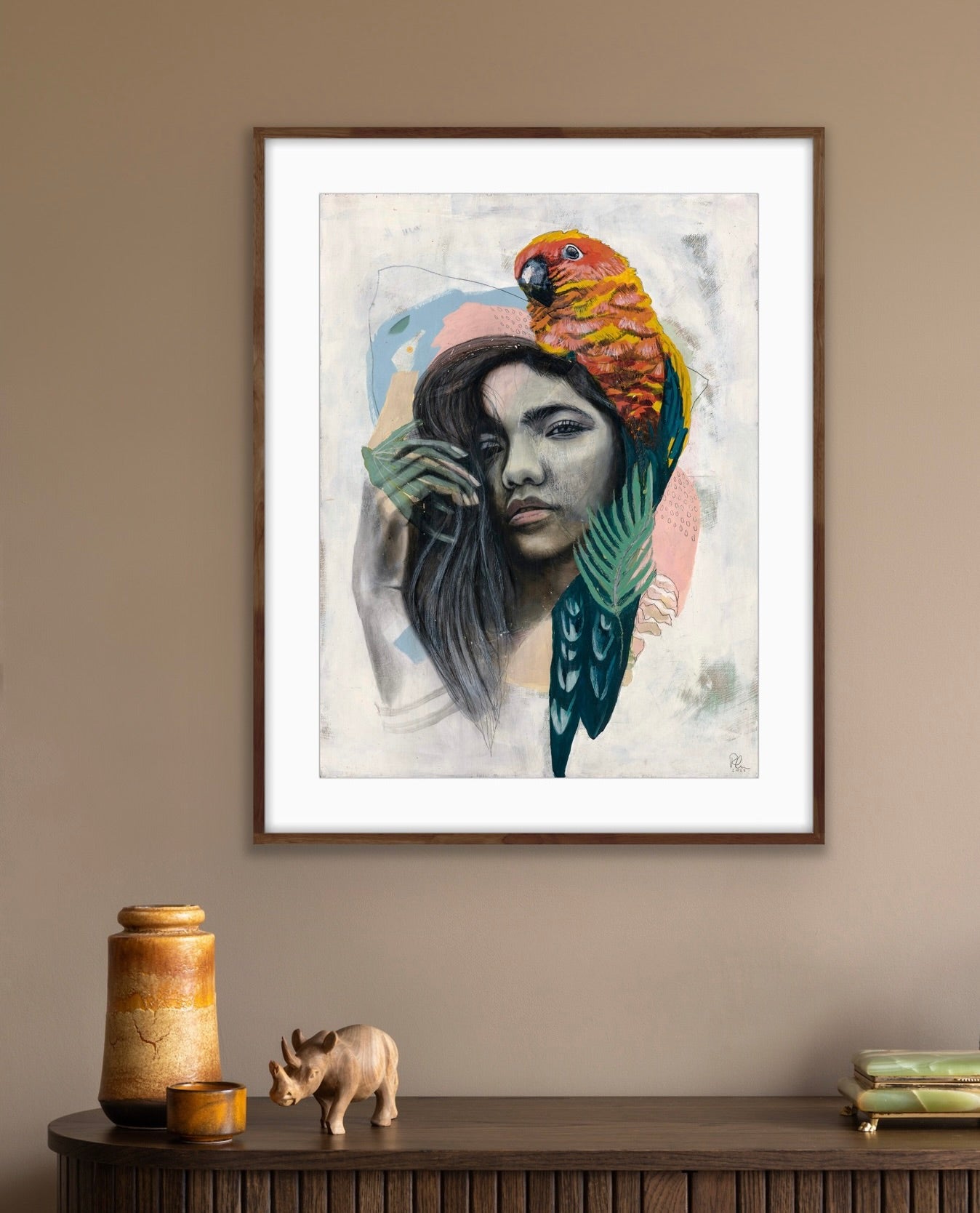 Female Bird Painting Portrait | BIRD Painting Artwork | Rosie Gordon