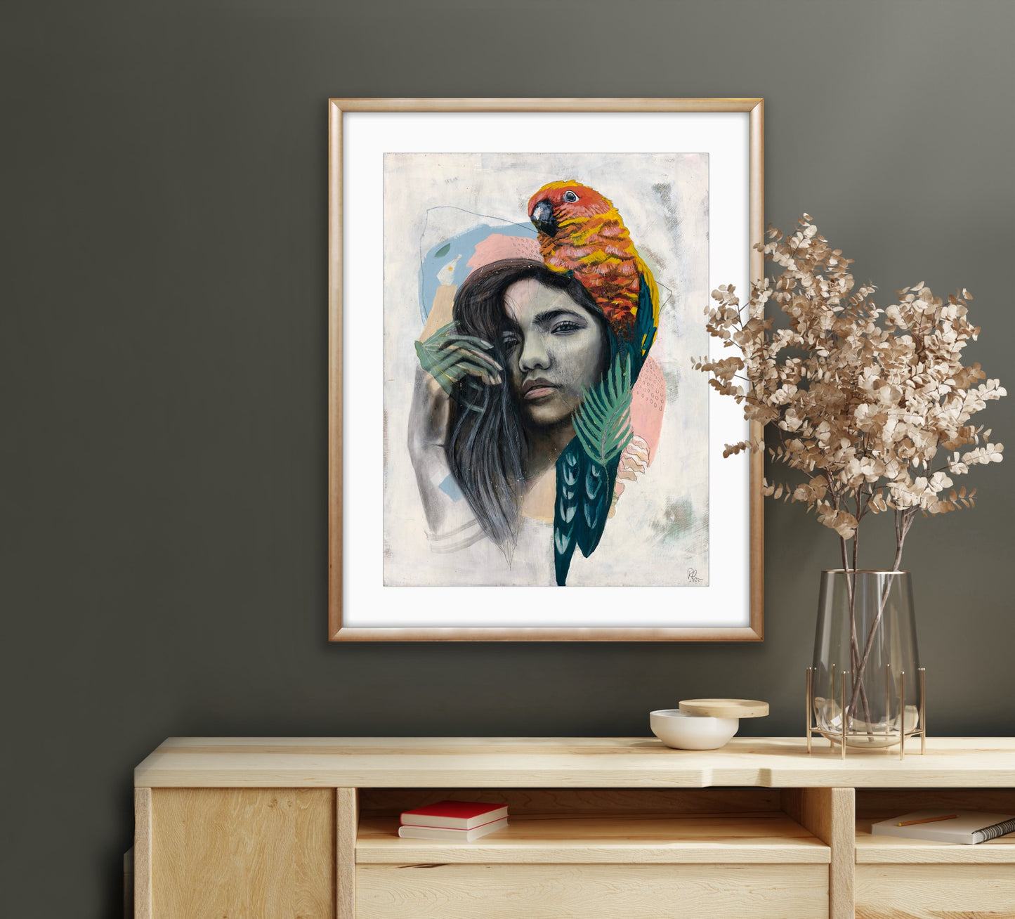 Female Bird Painting Portrait | BIRD Painting Artwork | Rosie Gordon
