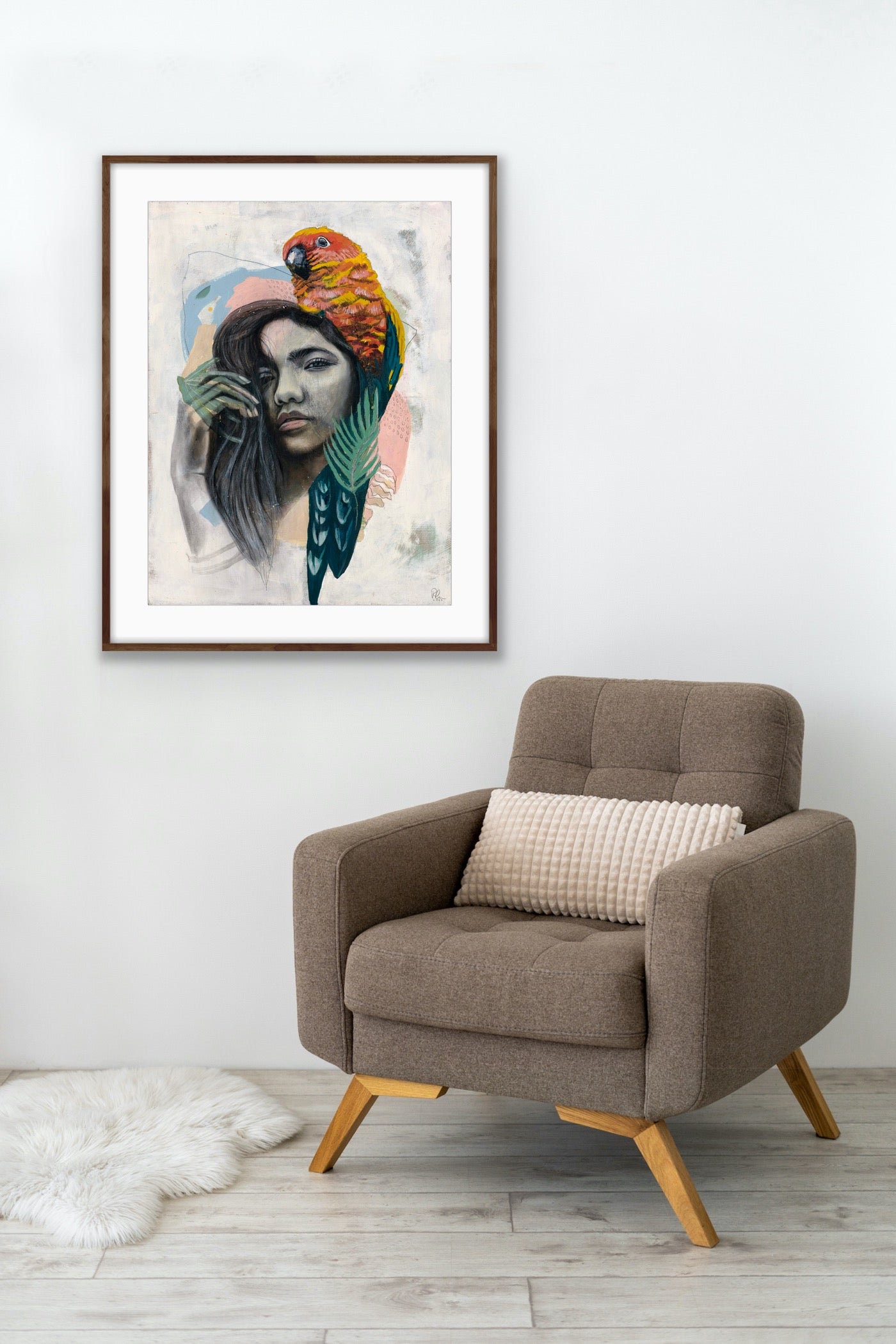 Female Bird Painting Portrait | BIRD Painting Artwork | Rosie Gordon