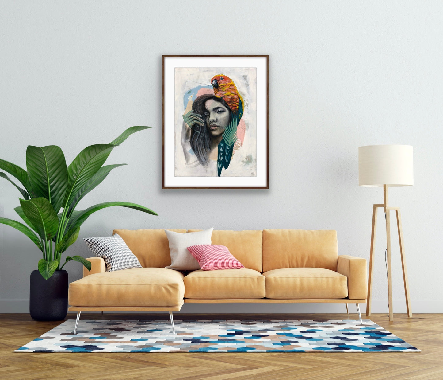 Female Bird Painting Portrait | BIRD Painting Artwork | Rosie Gordon